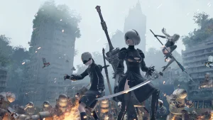 Capa do jogo Nier Automata no catálogo de jogos do Cloud Pass